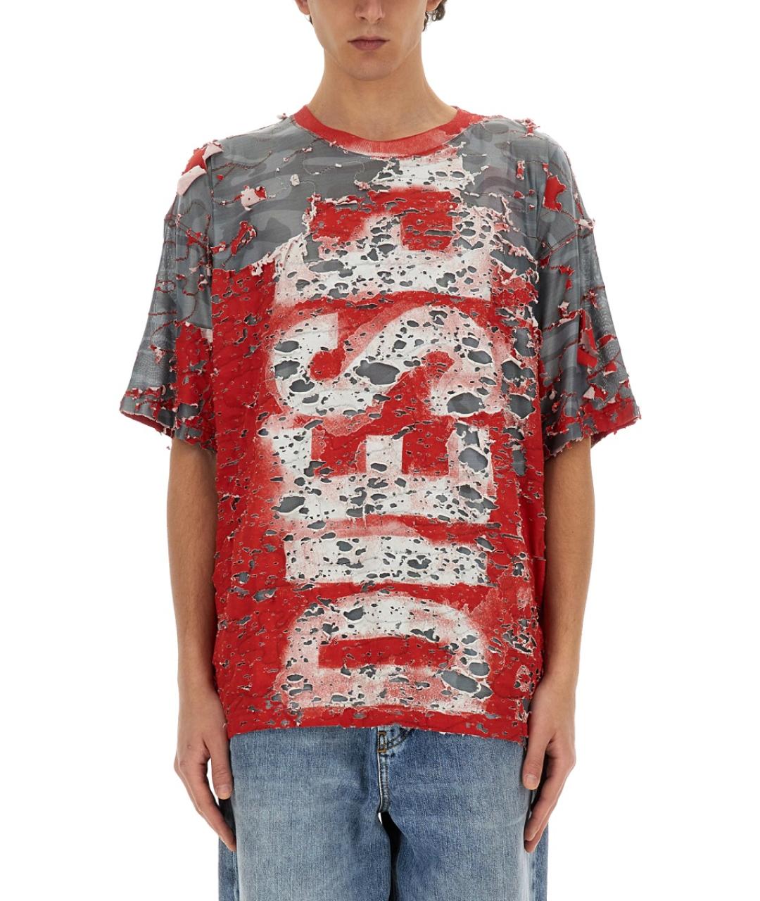 DIESEL Мульти хлопковая футболка, фото 2