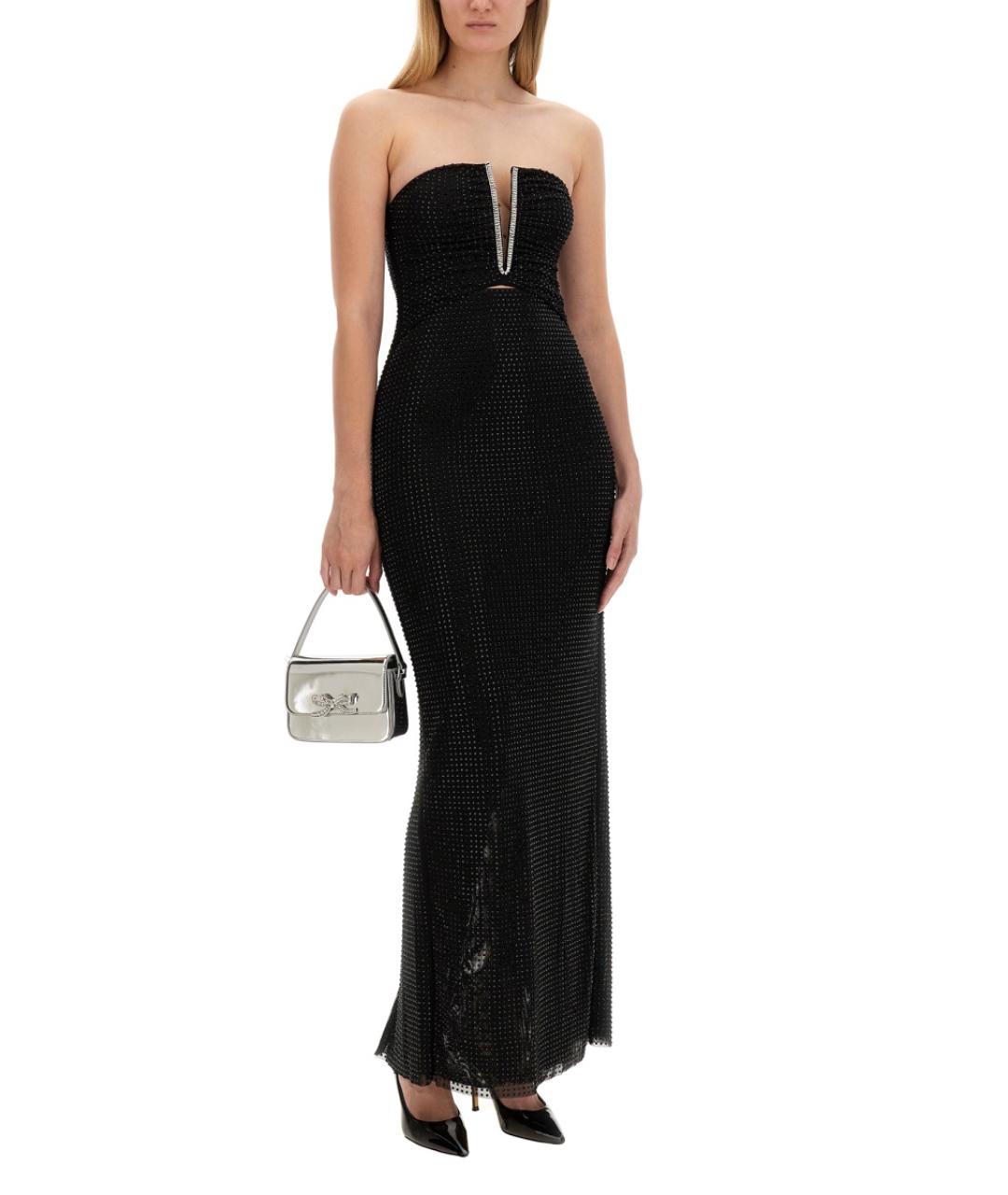 SELF-PORTRAIT Черное полиэстеровое вечернее платье, фото 2