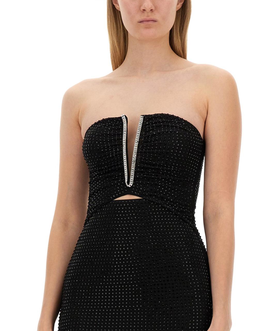 SELF-PORTRAIT Черное полиэстеровое вечернее платье, фото 4