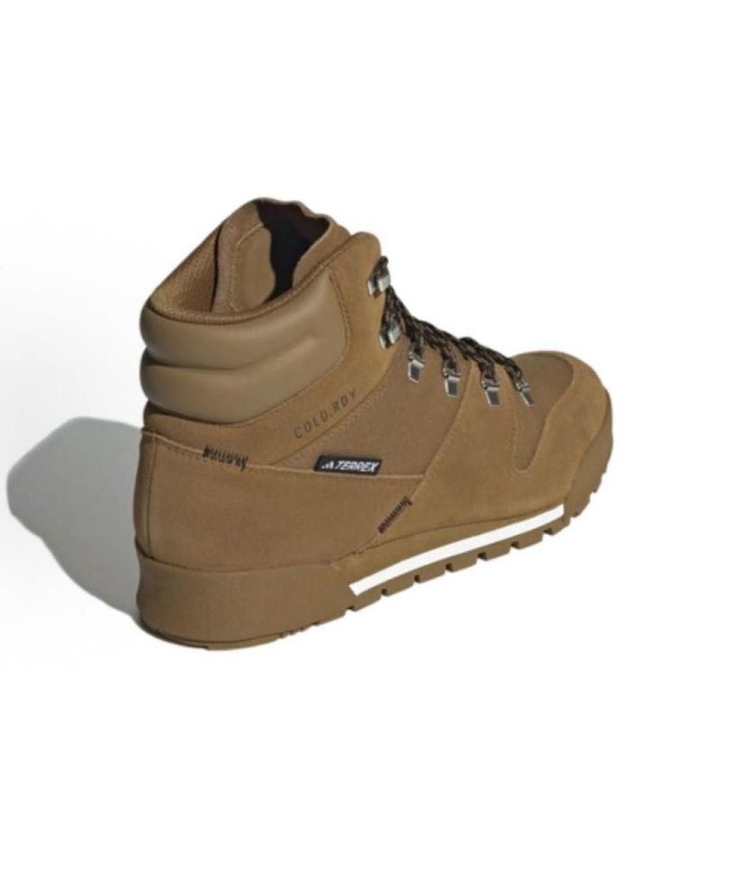 ADIDAS Бежевые замшевые кроссовки, фото 4