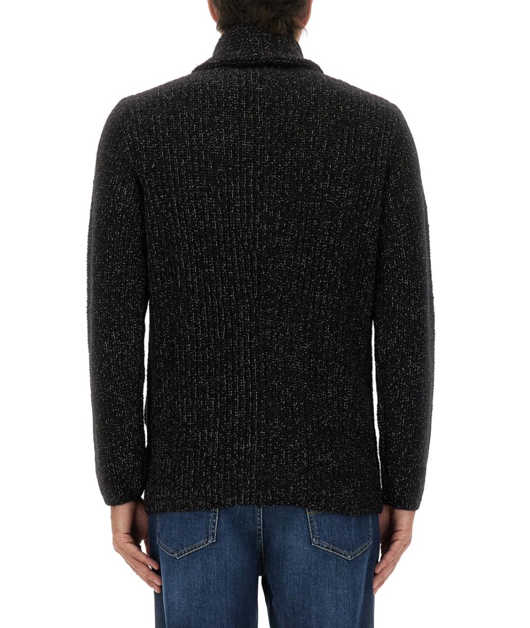 BRUNELLO CUCINELLI Черный шерстяной кардиган, фото 4