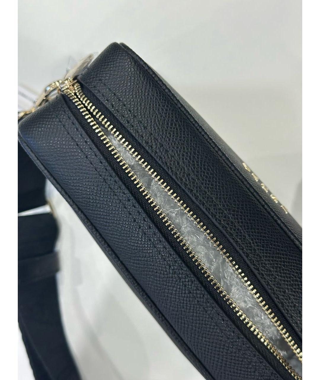 FURLA Черная кожаная сумка через плечо, фото 4