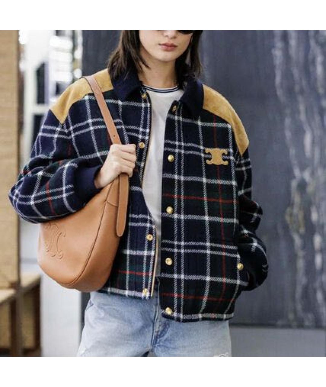 CELINE Мульти шерстяная куртка, фото 2