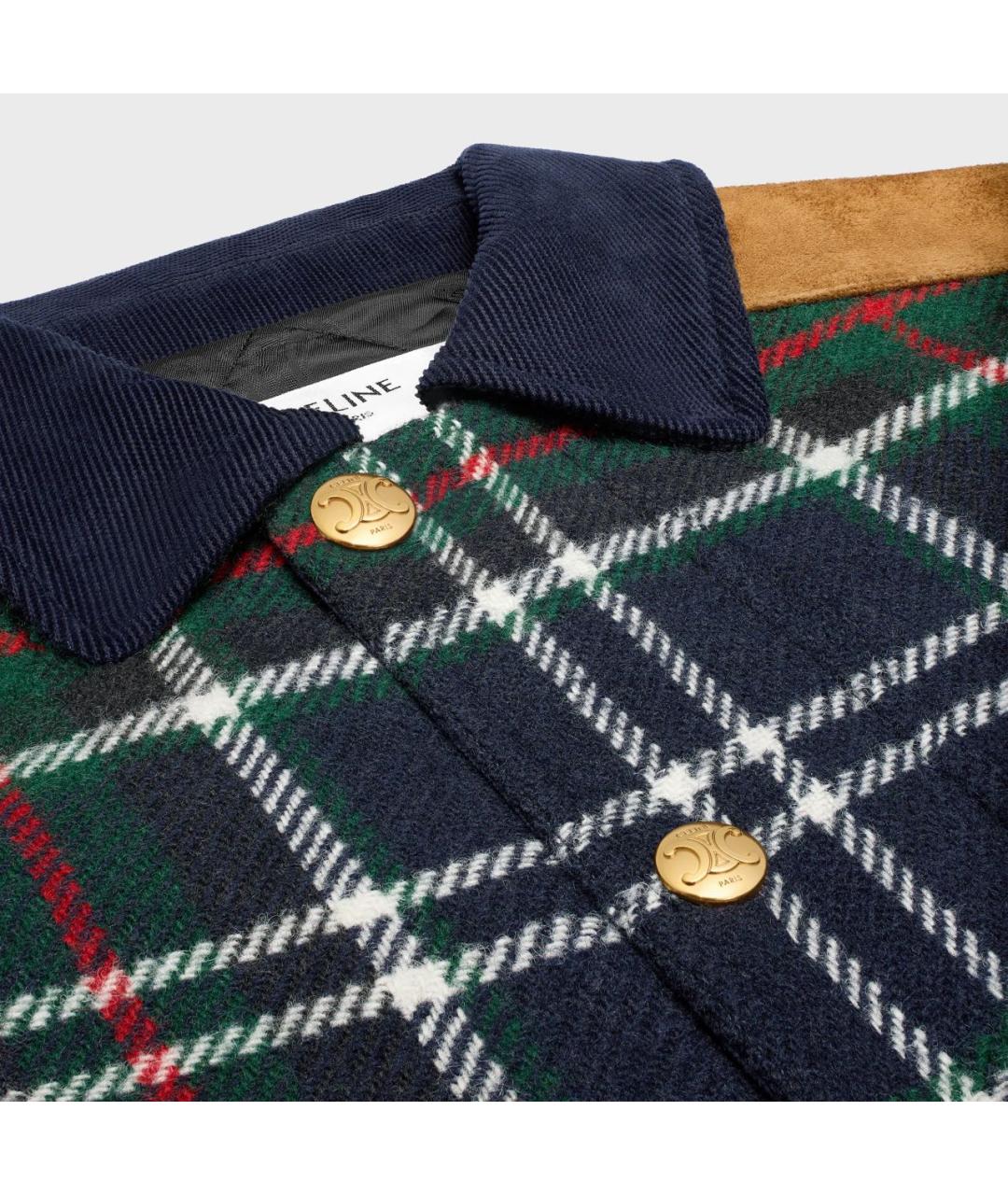 CELINE Мульти шерстяная куртка, фото 4