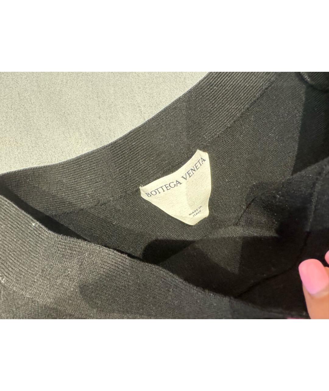 BOTTEGA VENETA Черная юбка миди, фото 4