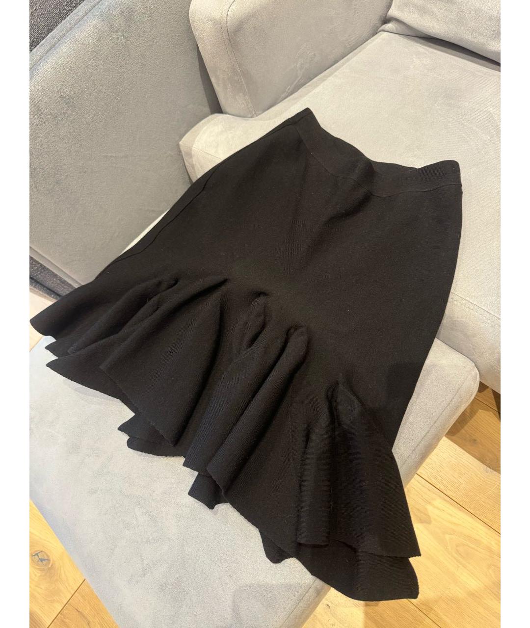 BOTTEGA VENETA Черная юбка миди, фото 2