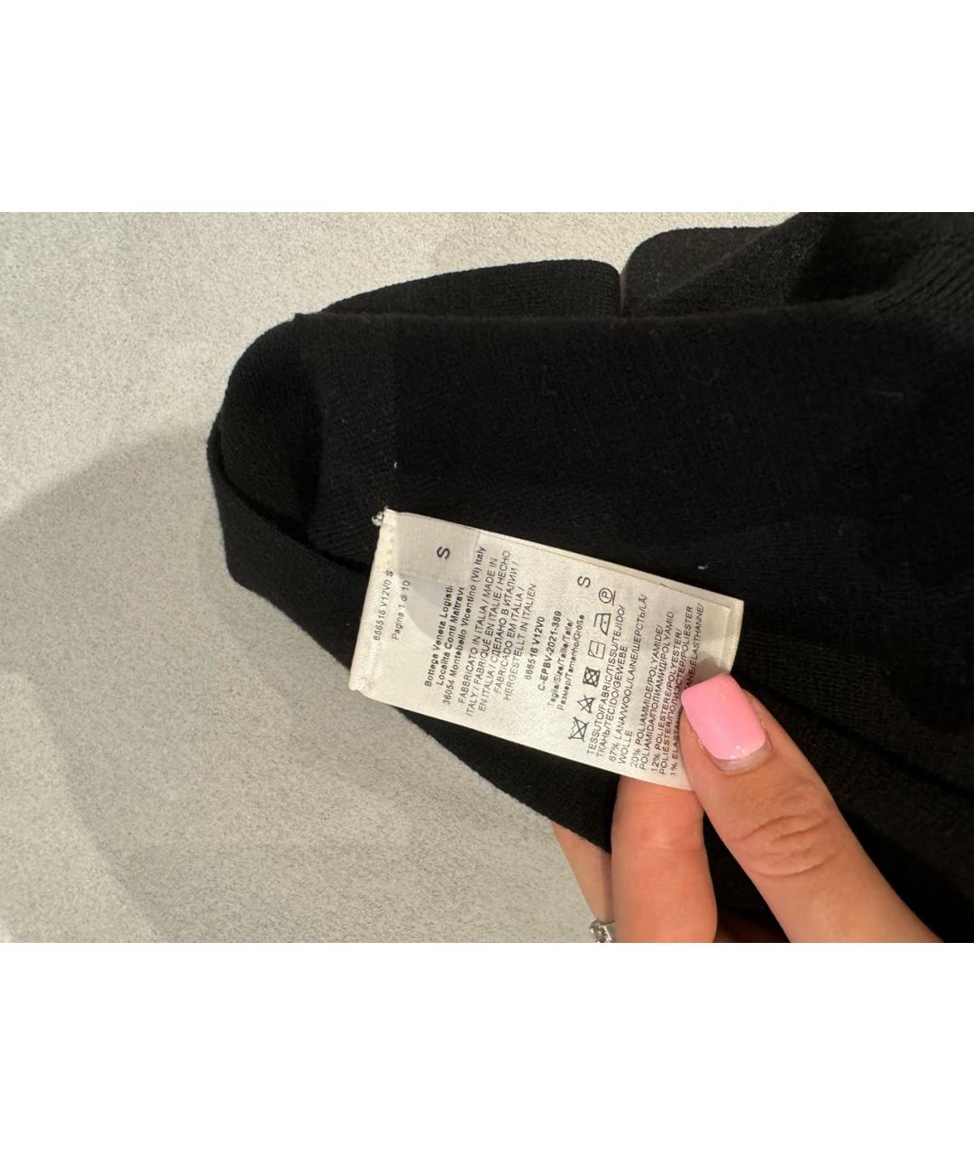 BOTTEGA VENETA Черная юбка миди, фото 3