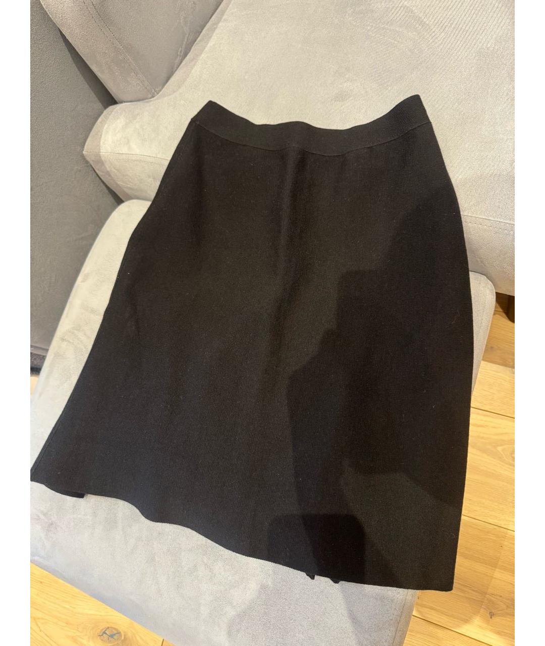BOTTEGA VENETA Черная юбка миди, фото 5