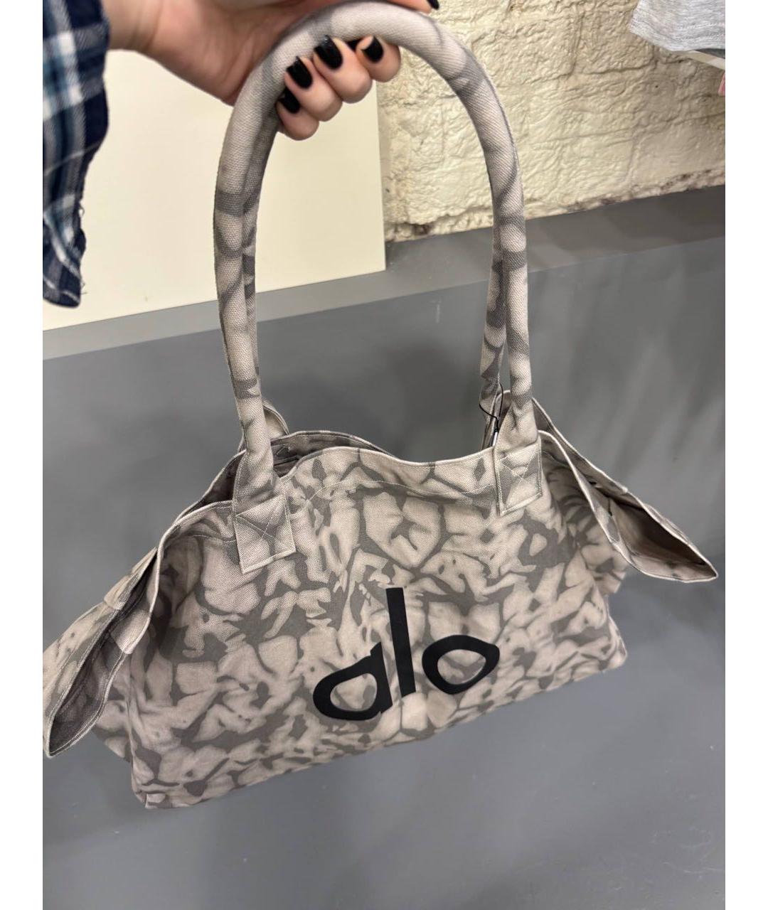 ALO YOGA Бежевая тканевая сумка тоут, фото 2