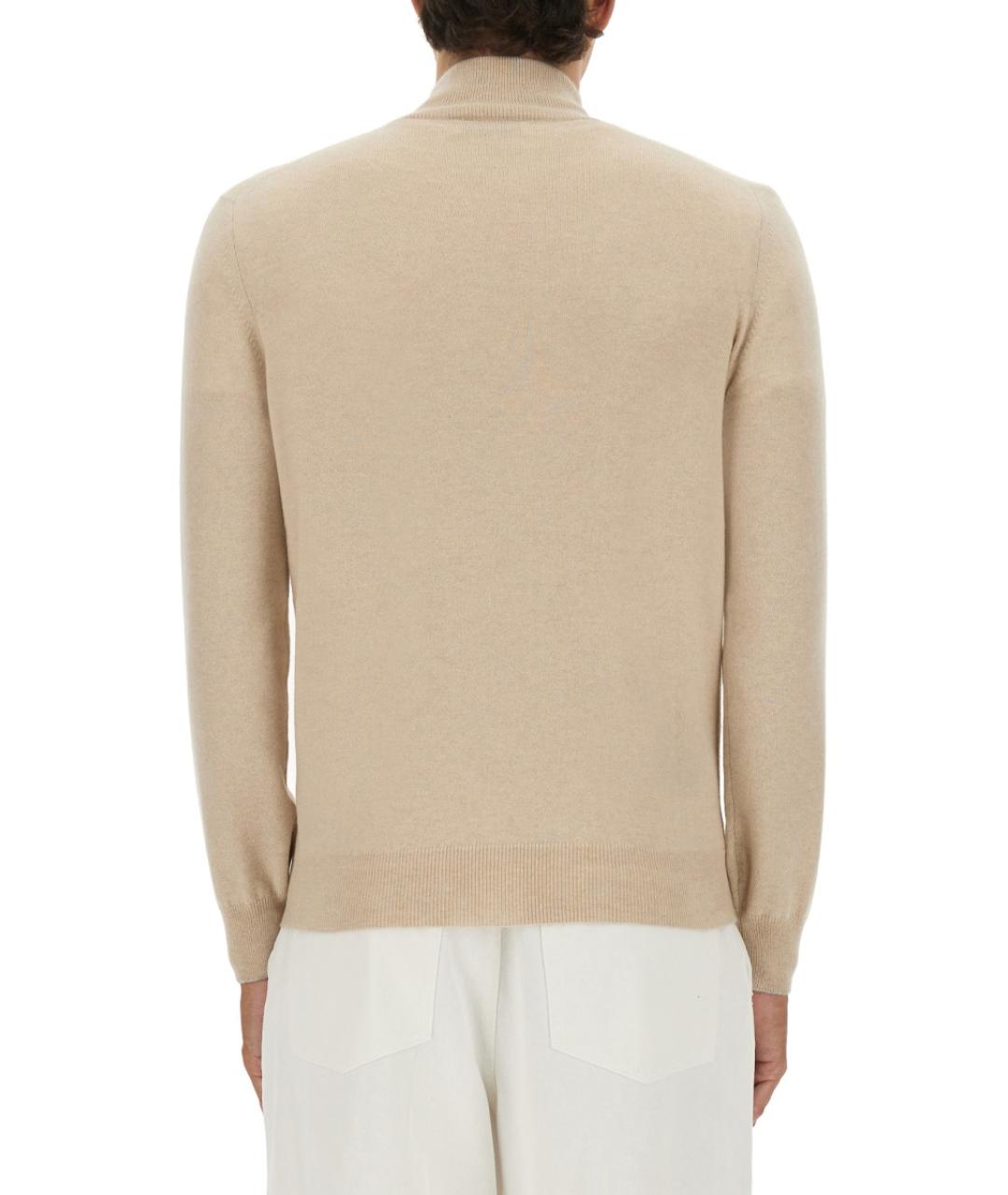 BRUNELLO CUCINELLI Бежевый кашемировый джемпер / свитер, фото 4