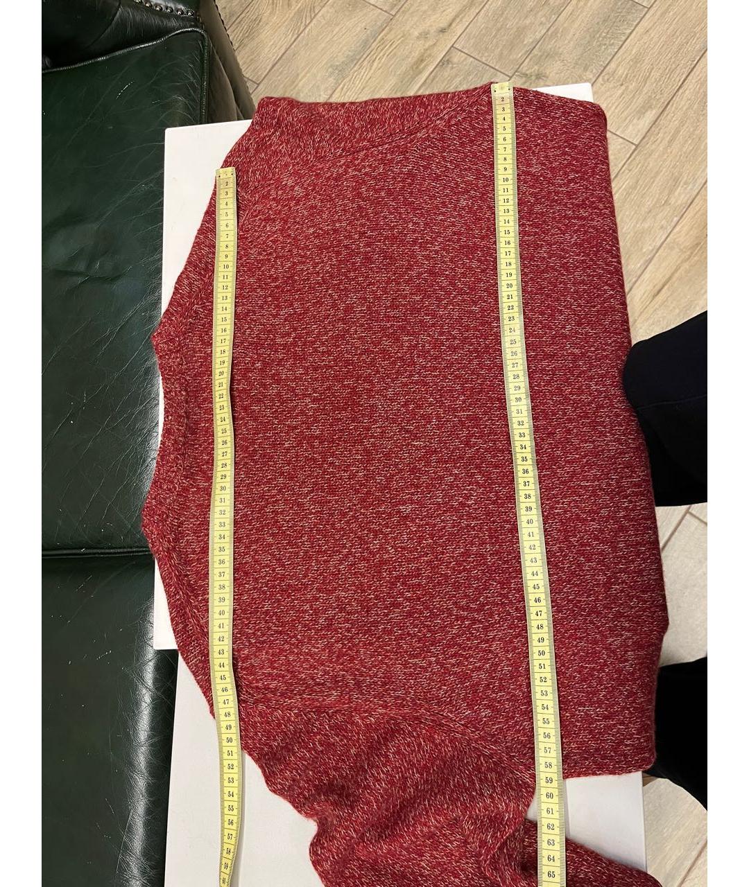 LORO PIANA Бордовый кашемировый джемпер / свитер, фото 3