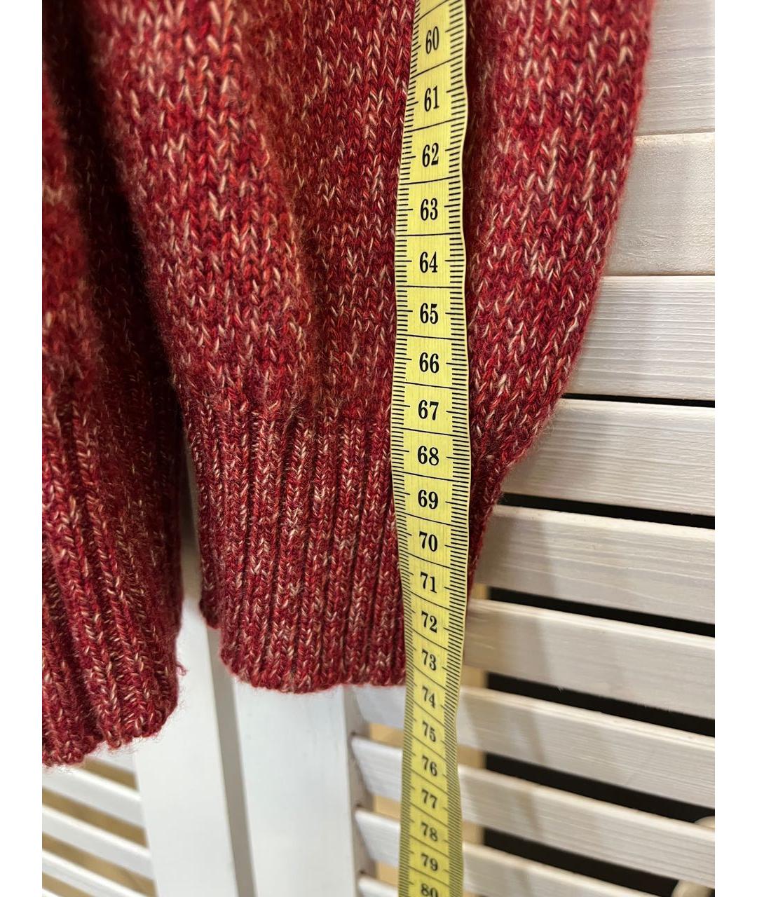 LORO PIANA Бордовый кашемировый джемпер / свитер, фото 4