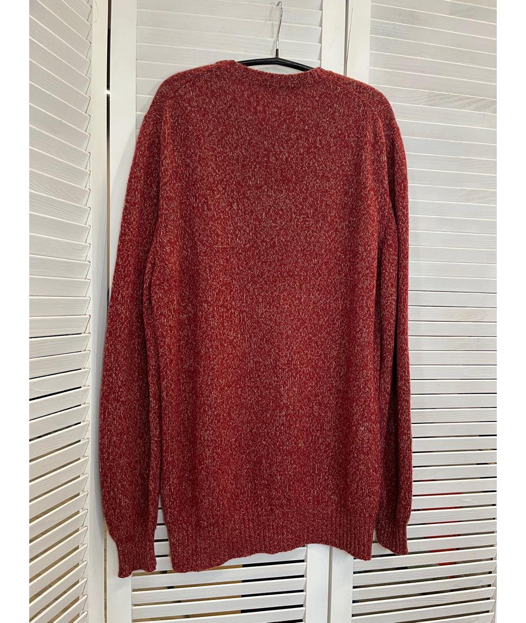 LORO PIANA Бордовый кашемировый джемпер / свитер, фото 8