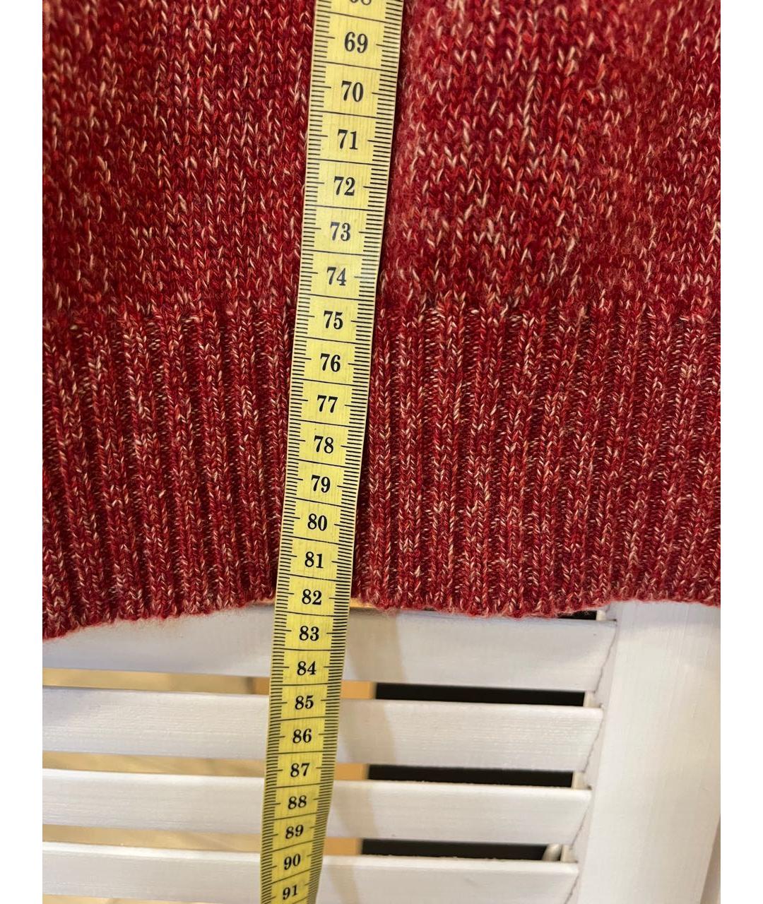LORO PIANA Бордовый кашемировый джемпер / свитер, фото 5