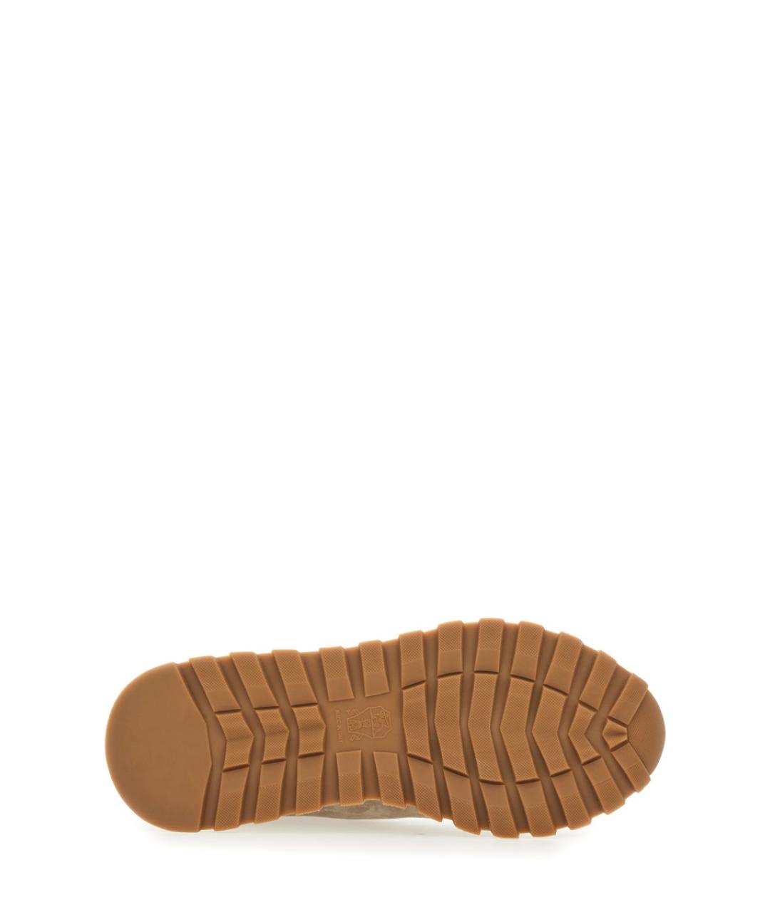 BRUNELLO CUCINELLI Бежевые замшевые кроссовки, фото 5