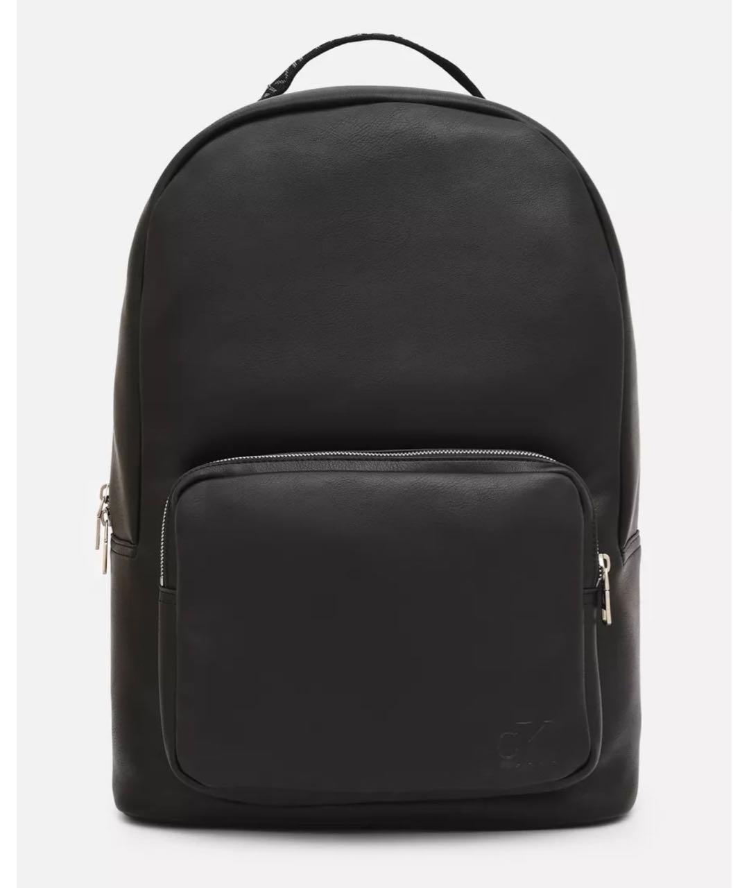 CALVIN KLEIN Черный рюкзак из искусственной кожи, фото 3