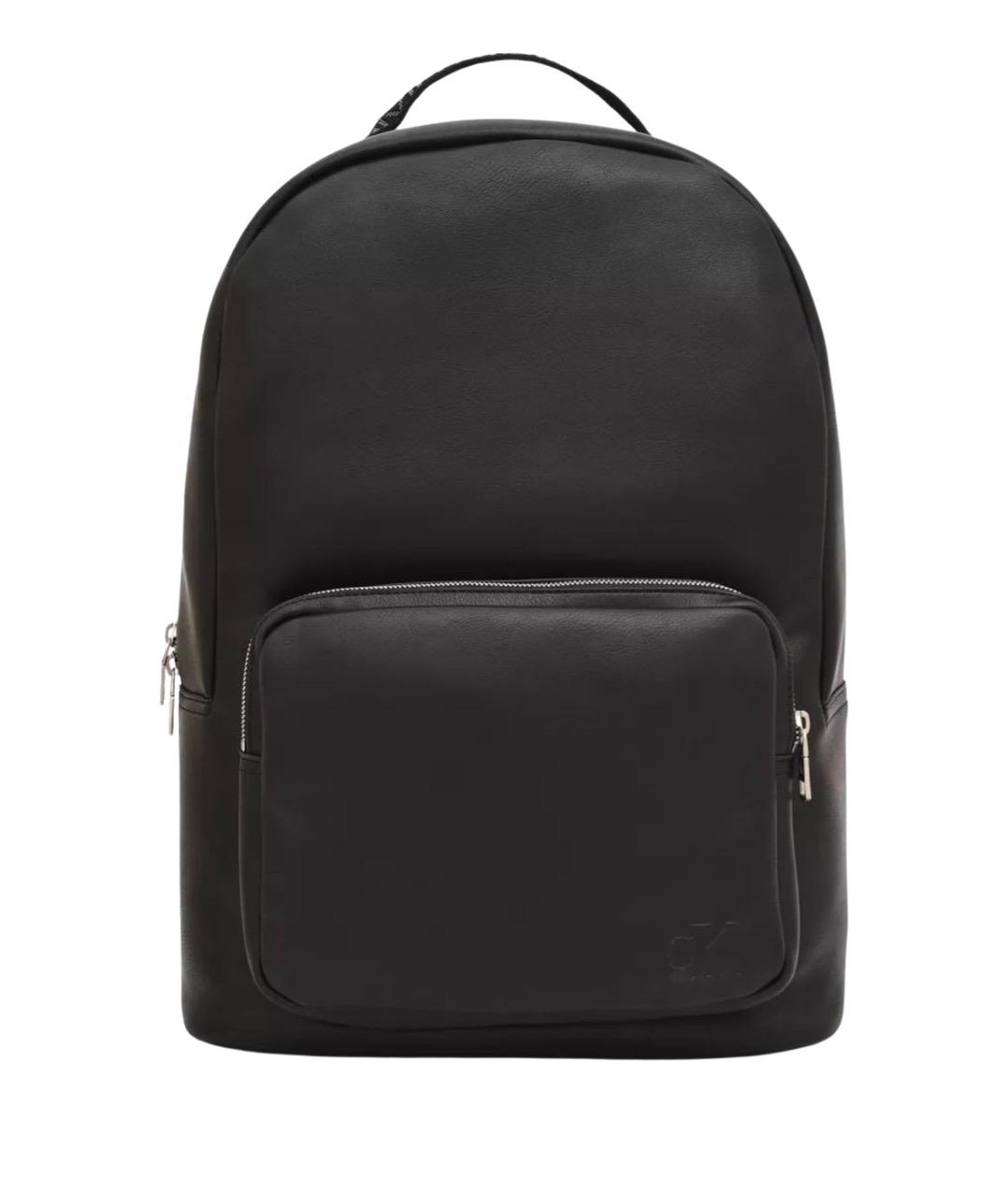 CALVIN KLEIN Черный рюкзак из искусственной кожи, фото 1
