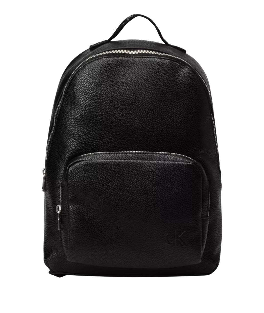 CALVIN KLEIN Черный рюкзак из искусственной кожи, фото 1