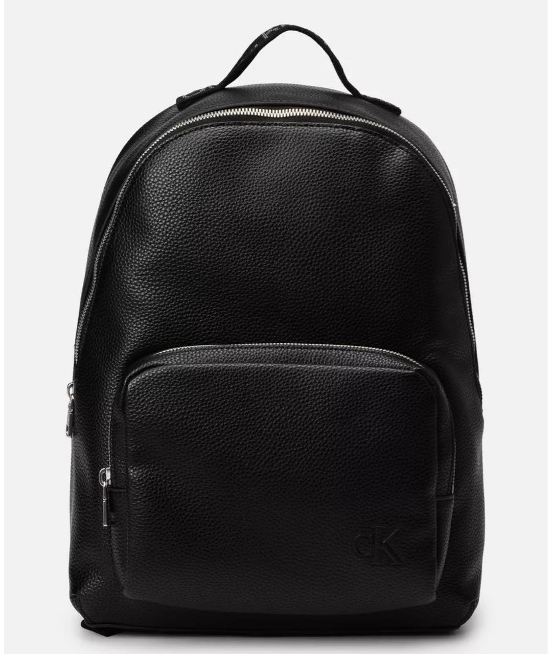 CALVIN KLEIN Черный рюкзак из искусственной кожи, фото 3