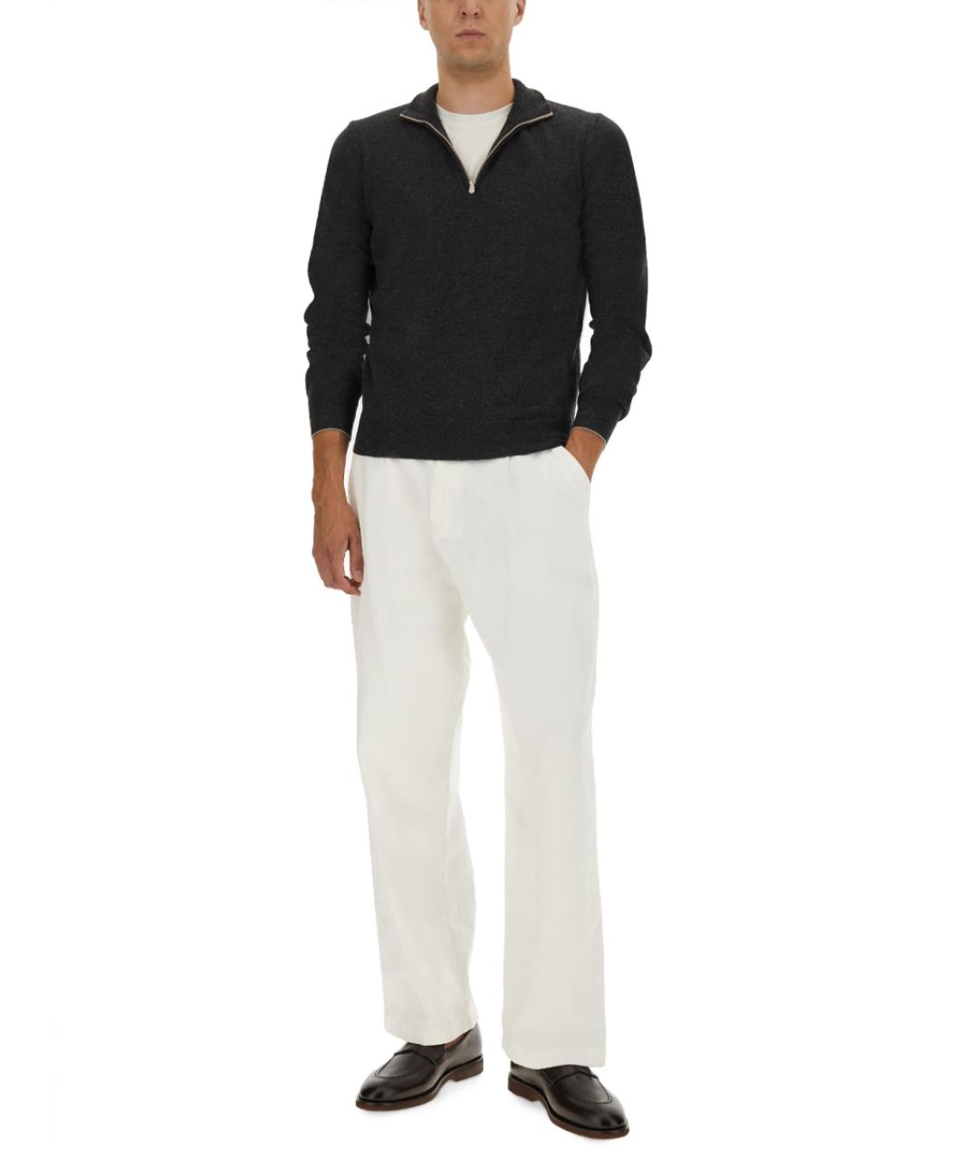 BRUNELLO CUCINELLI Серый кашемировый джемпер / свитер, фото 2