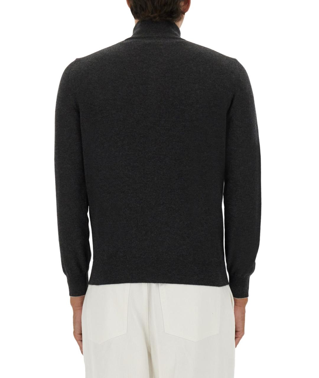 BRUNELLO CUCINELLI Серый кашемировый джемпер / свитер, фото 3