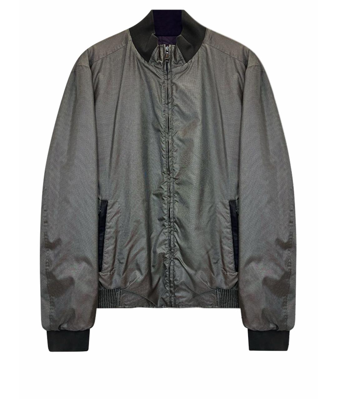 BRIONI Серая полиэстеровая куртка, фото 8