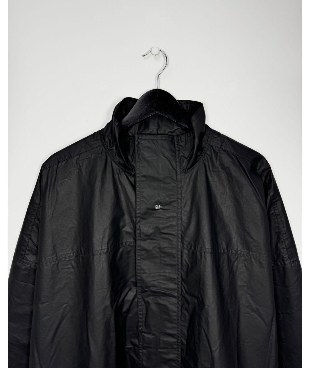 YEEZY Черный хлопковый тренч / плащ, фото 3