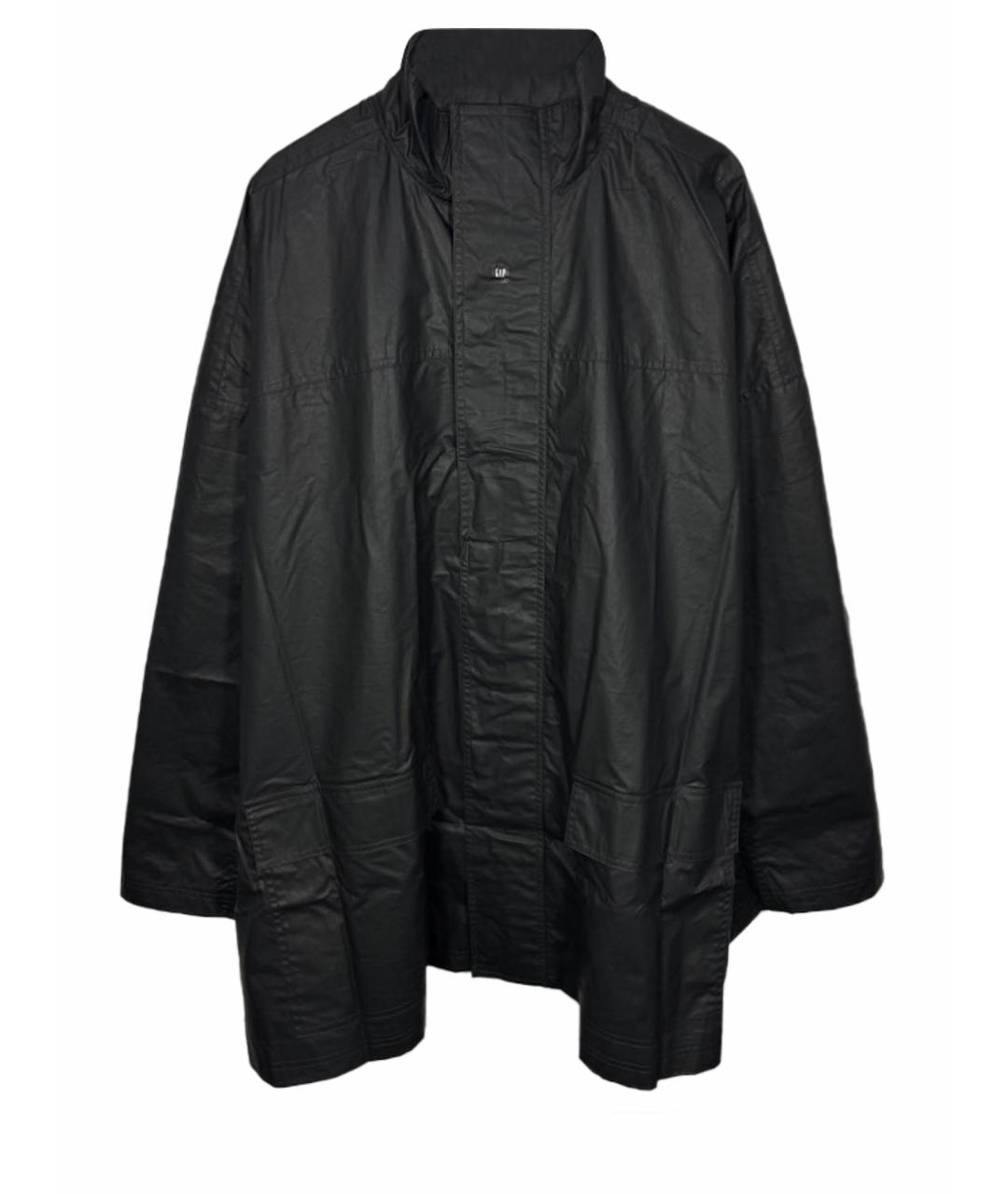 YEEZY Черный хлопковый тренч / плащ, фото 1