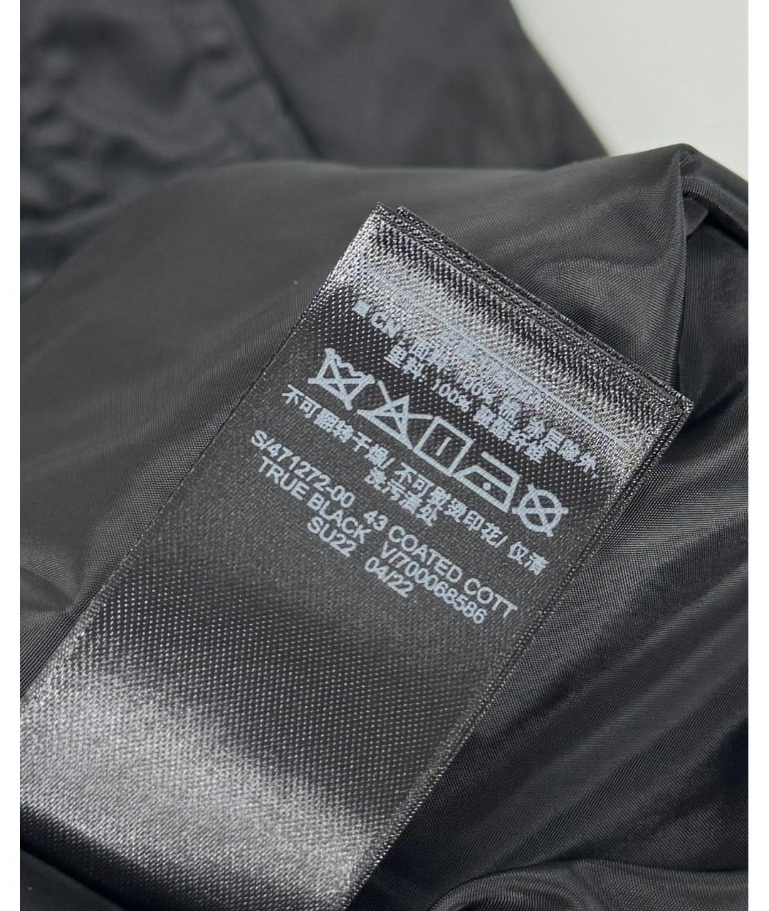 YEEZY Черный хлопковый тренч / плащ, фото 6