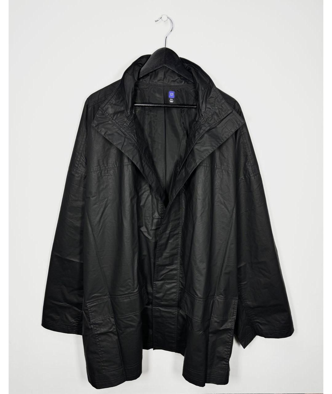 YEEZY Черный хлопковый тренч / плащ, фото 2