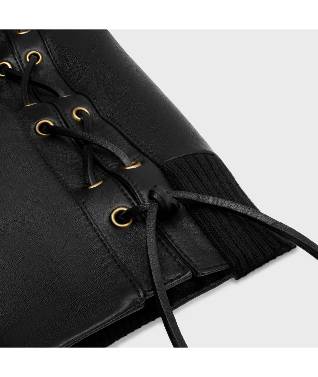 CELINE Черная кожаная куртка, фото 5