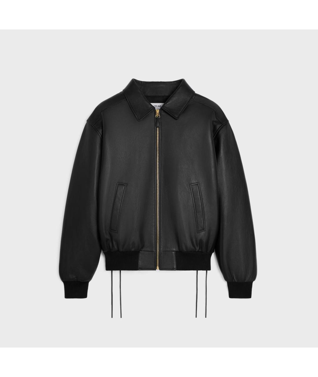 CELINE Черная кожаная куртка, фото 9