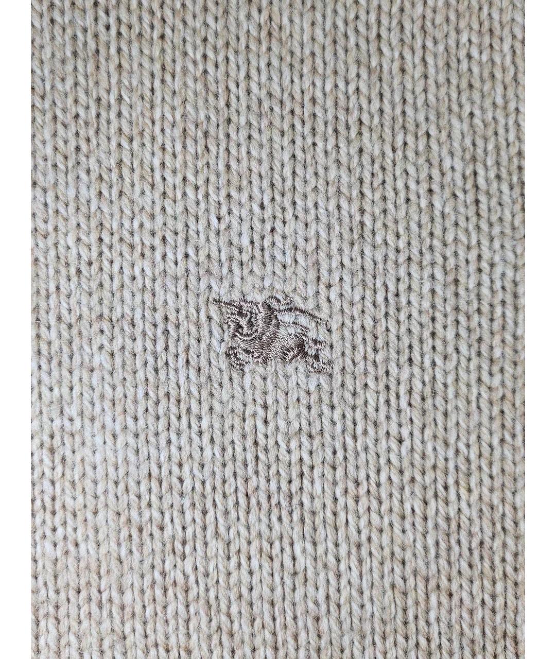 BURBERRY Бежевый шерстяной кардиган, фото 4