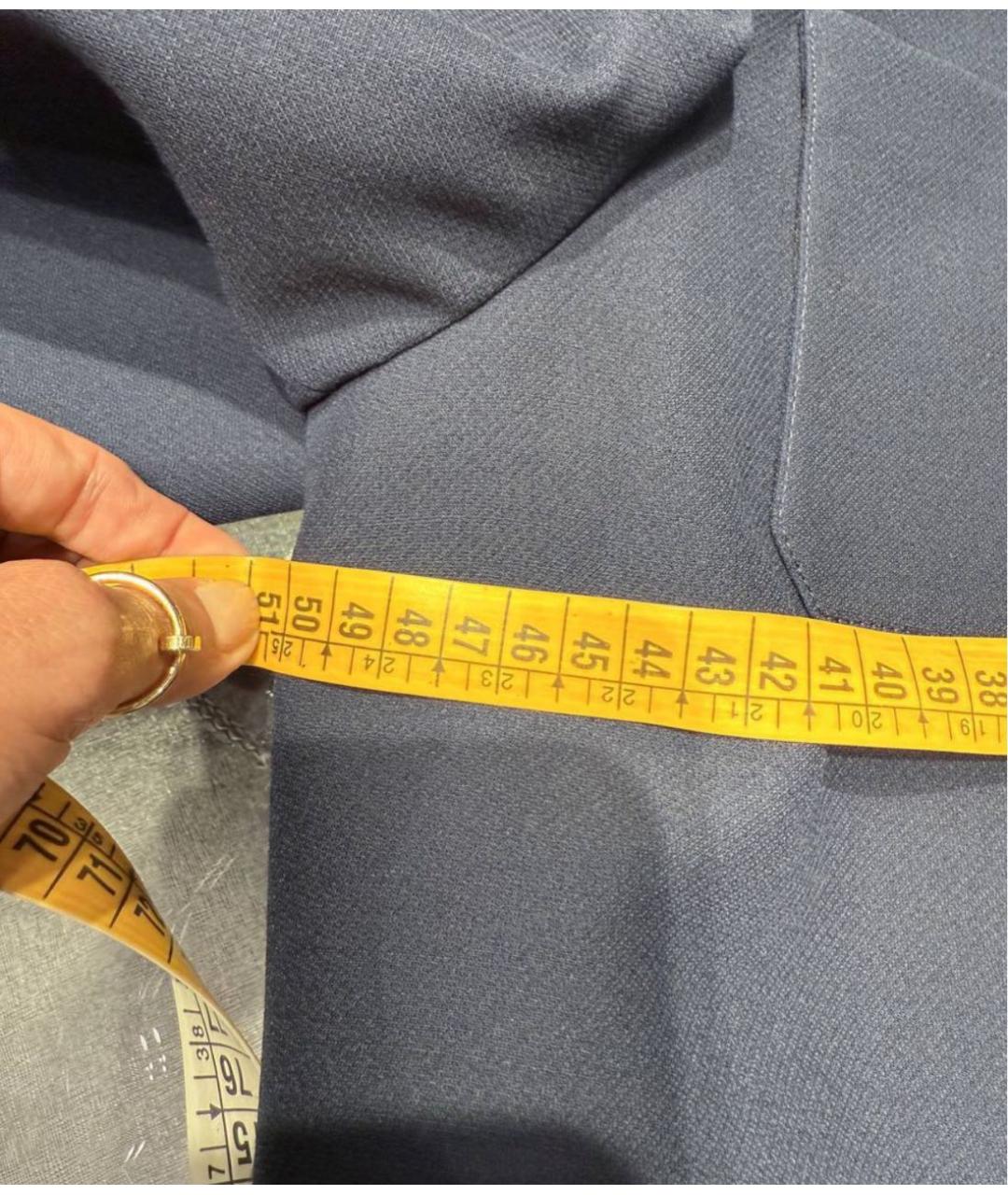 PRADA Темно-синий шерстяной жакет/пиджак, фото 6