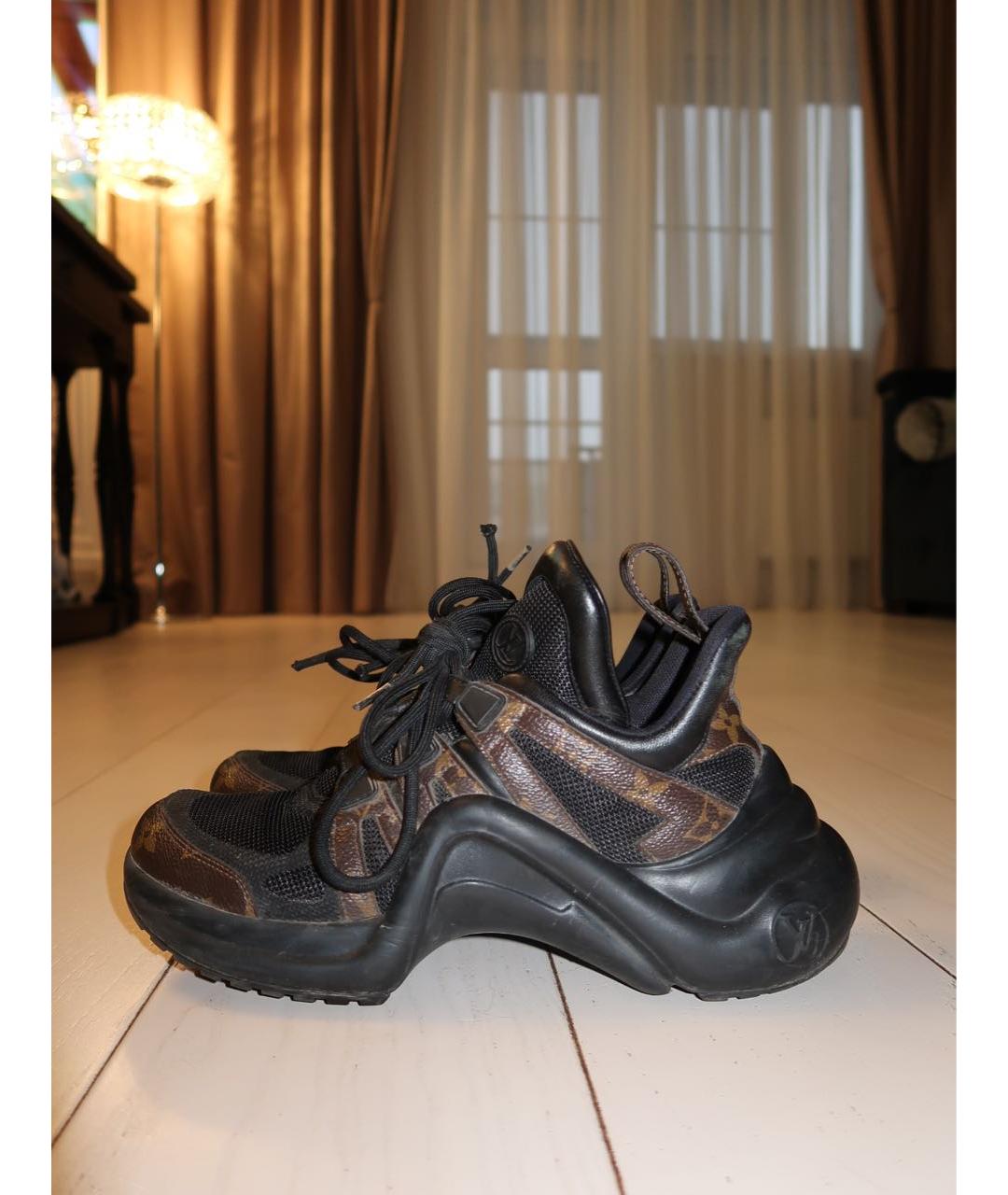 LOUIS VUITTON Черные кроссовки, фото 5
