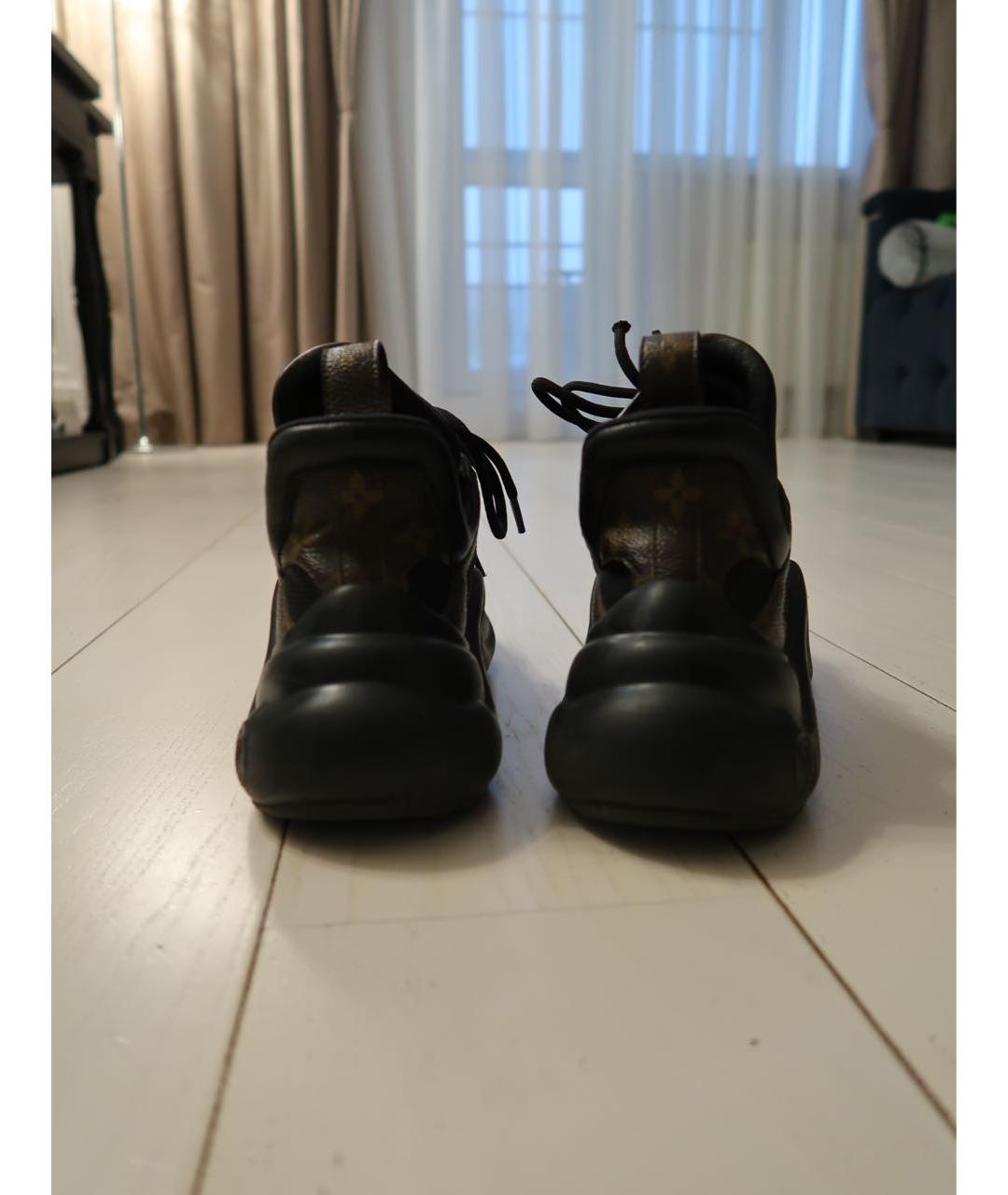 LOUIS VUITTON Черные кроссовки, фото 4