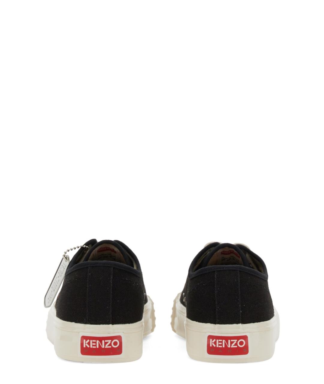 KENZO Черные текстильные кроссовки, фото 3