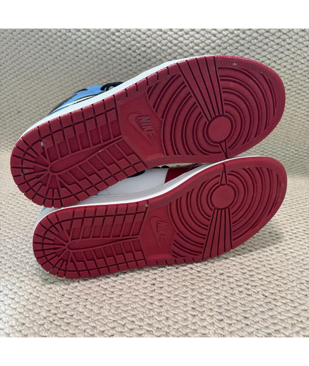 JORDAN Мульти кожаные высокие кроссовки / кеды, фото 7