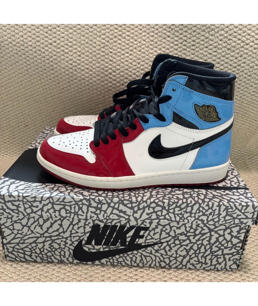 JORDAN Мульти кожаные высокие кроссовки / кеды, фото 9