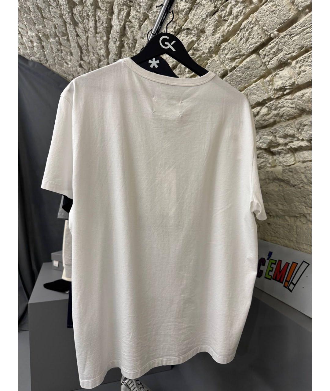 MAISON MARGIELA Белая хлопковая футболка, фото 3