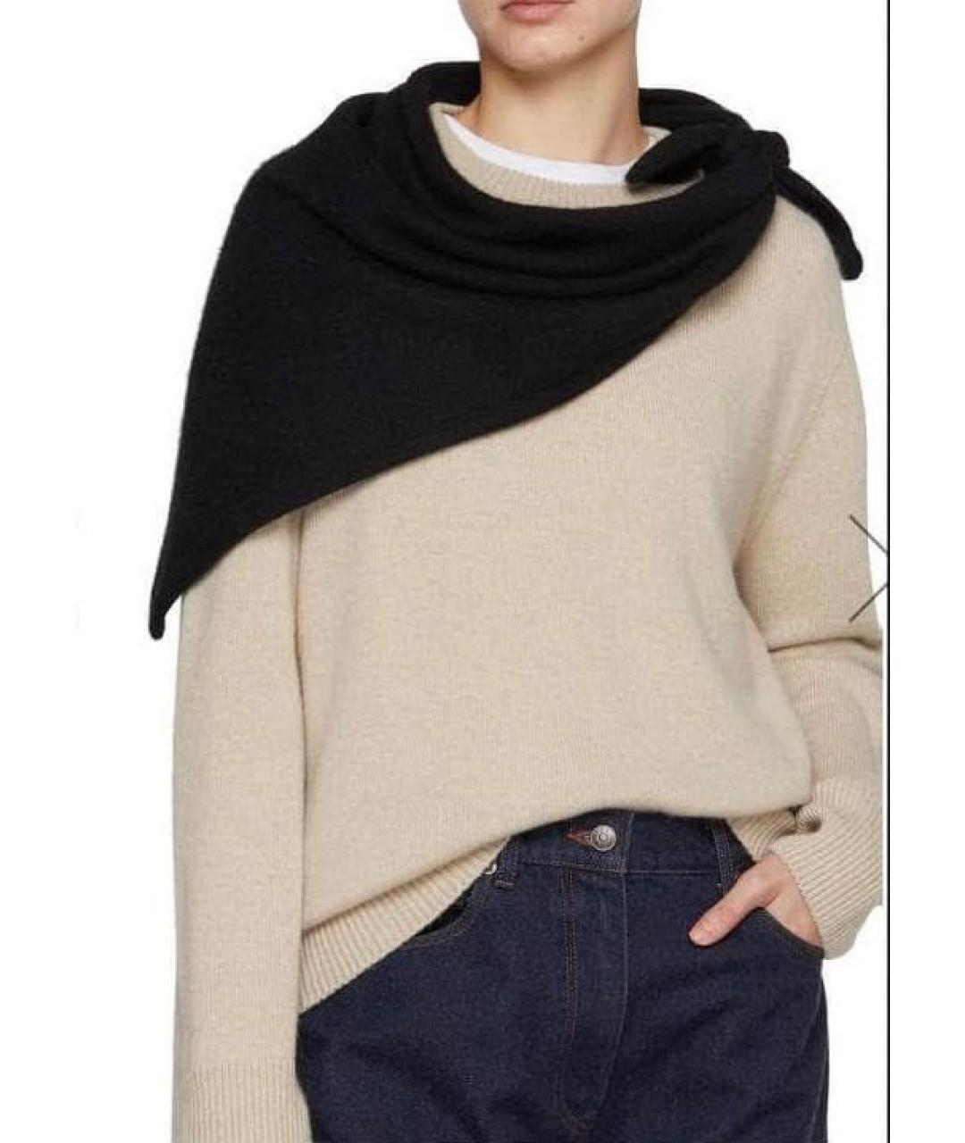 THE ROW Черная кашемировая повязка на голову, фото 3