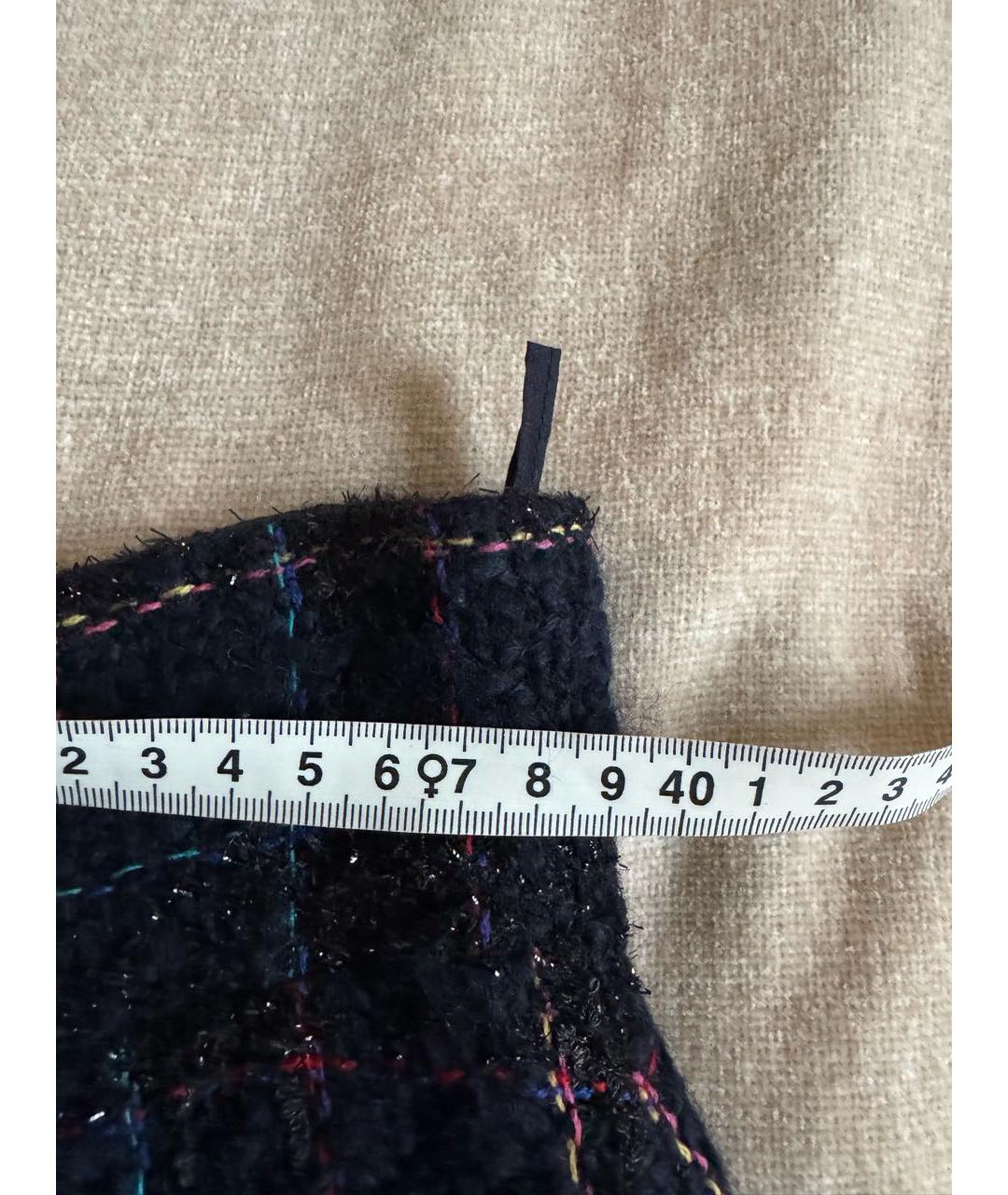CHANEL Мульти шерстяная юбка миди, фото 6