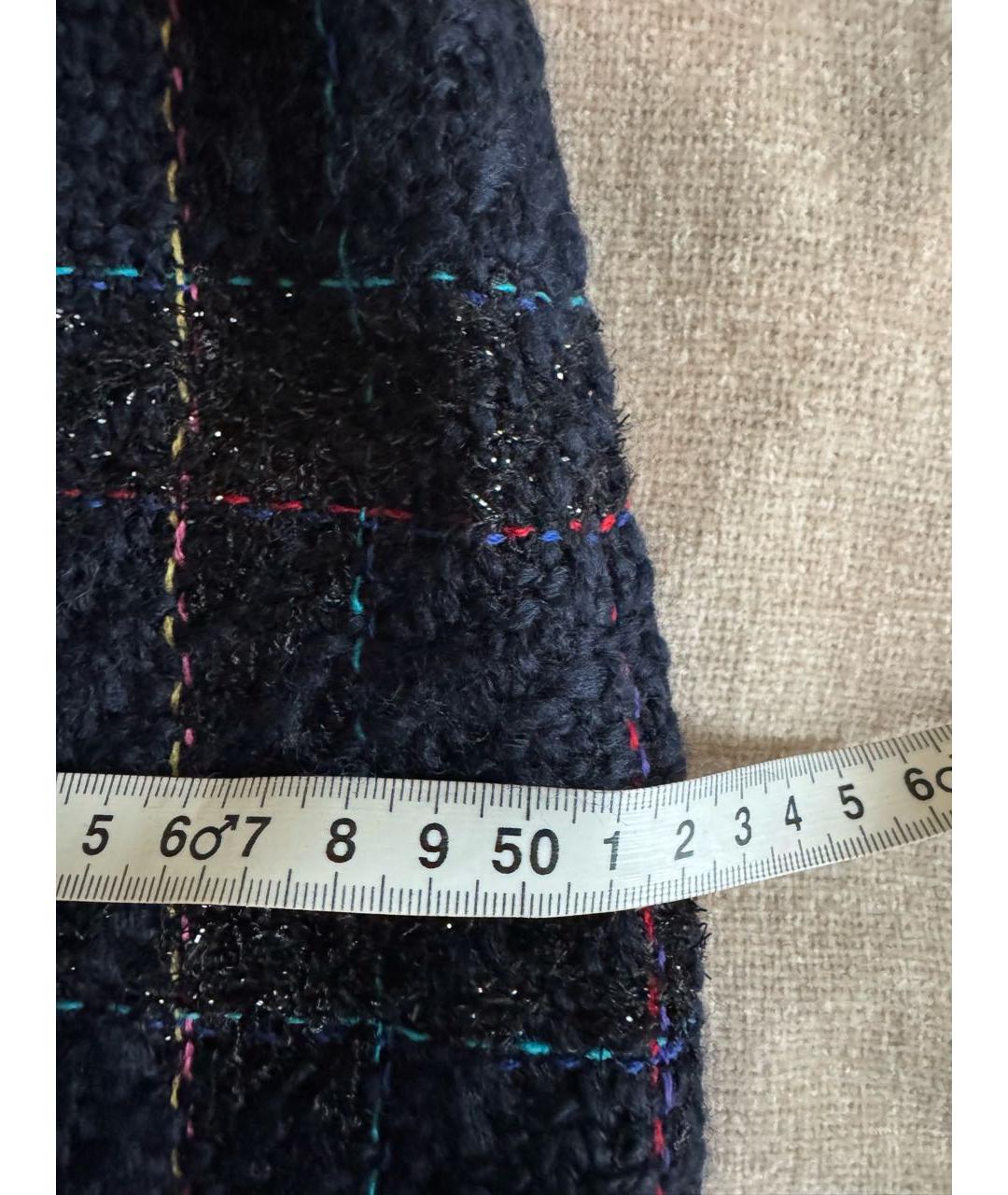 CHANEL Мульти шерстяная юбка миди, фото 7