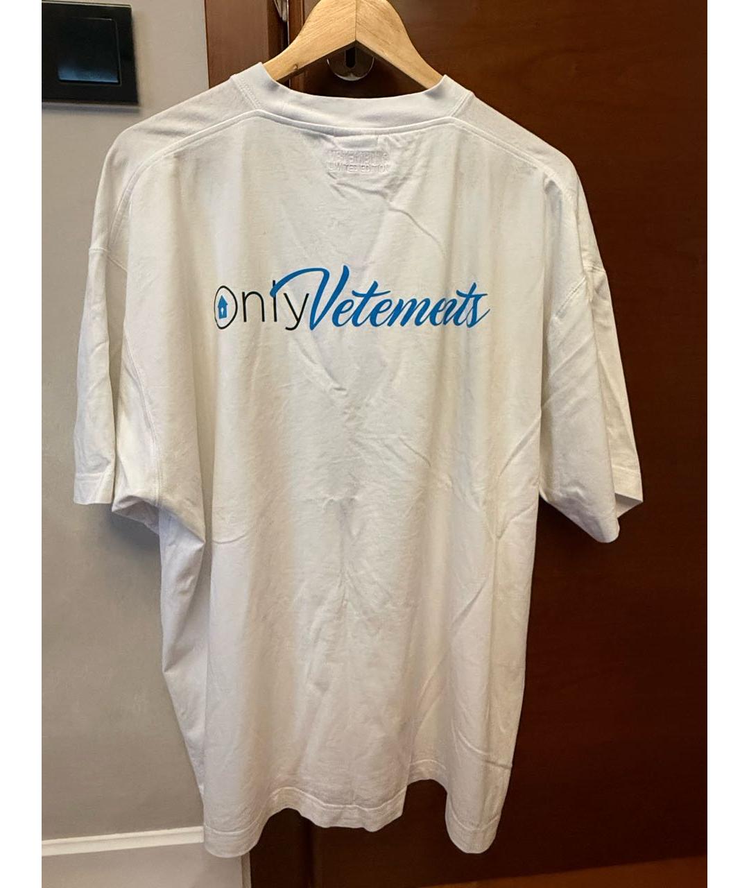 VETEMENTS Белая хлопковая футболка, фото 7