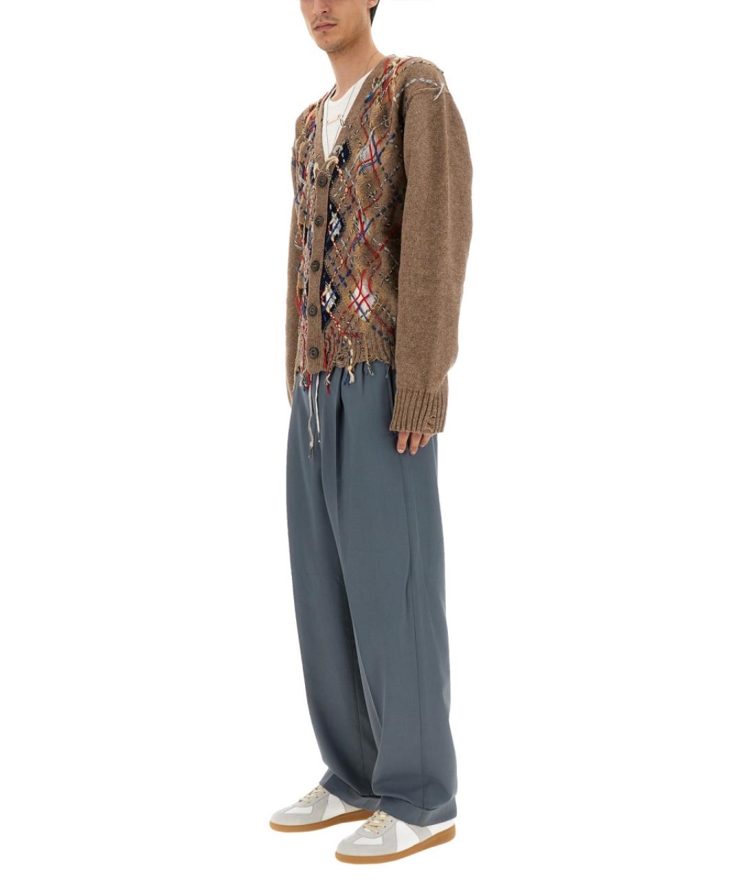 MAISON MARGIELA Коричневый шерстяной джемпер / свитер, фото 3