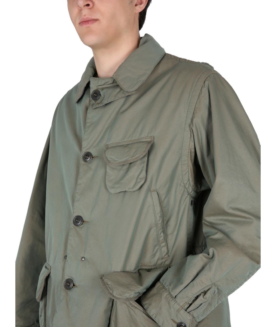 MAISON MARGIELA Зеленая хлопковая куртка, фото 5