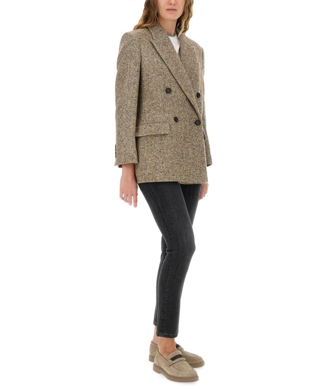 BRUNELLO CUCINELLI Черные хлопко-эластановые джинсы слим, фото 3