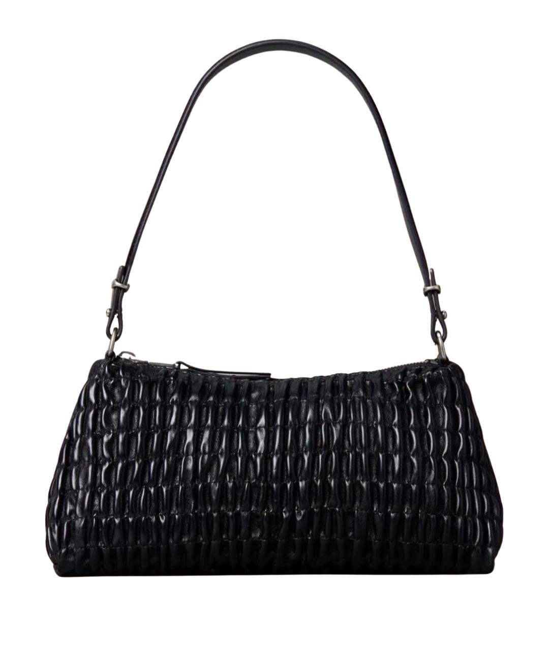 CALVIN KLEIN Черная сумка через плечо из искусственной кожи, фото 1