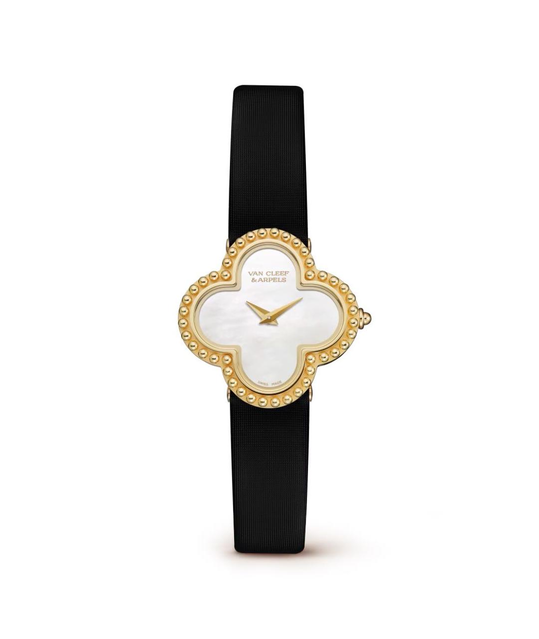 VAN CLEEF & ARPELS Черные часы из желтого золота, фото 5