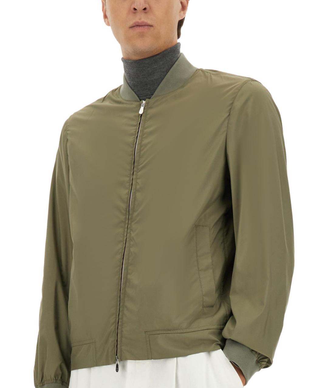 BRUNELLO CUCINELLI Коричневая полиэстеровая куртка, фото 4